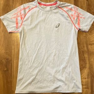 ❤️‍🔥5/20$ ASICS💫 Mens Gray Crewneck Short Sleeve Sports Top